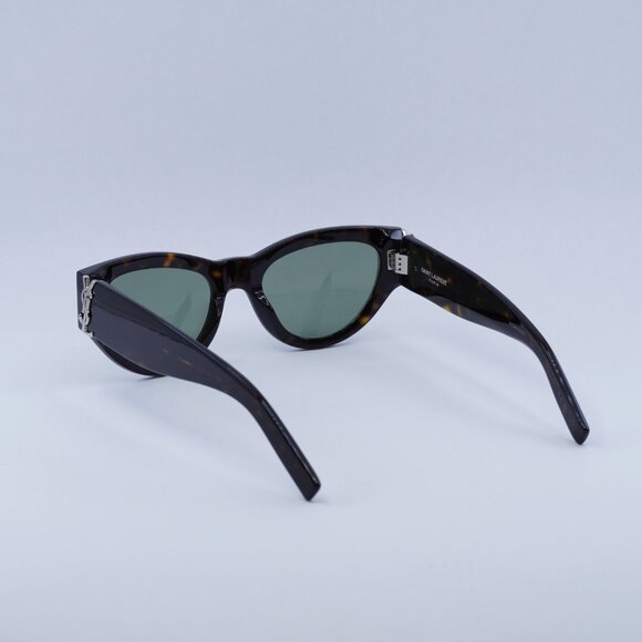 🕶️ New Saint Laurent SLM94 008 Sunglasses - Dark Havana Frame, Green Lenses - Picture 10 of 11